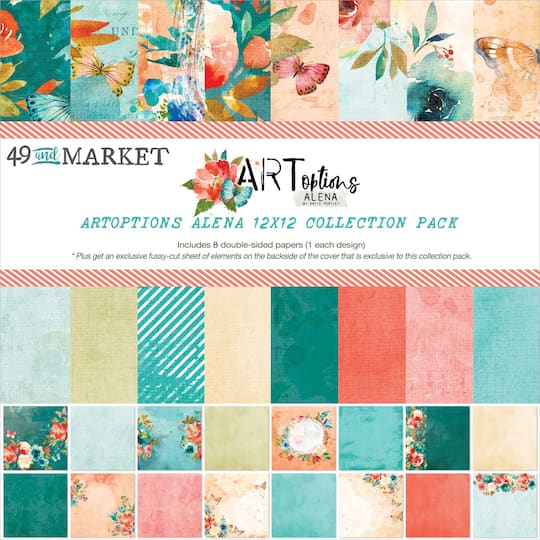 49 And Market ARToptions Alena Paper Pad Collection Pack, 12&#x22; x 12&#x22;